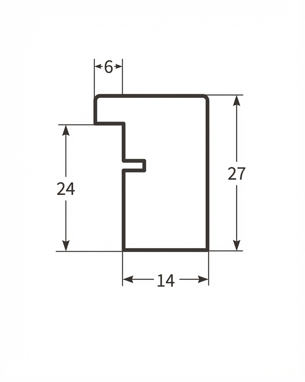 Bilderrahmen aus Massivholz – Natur, A4 (21×29,7 cm)