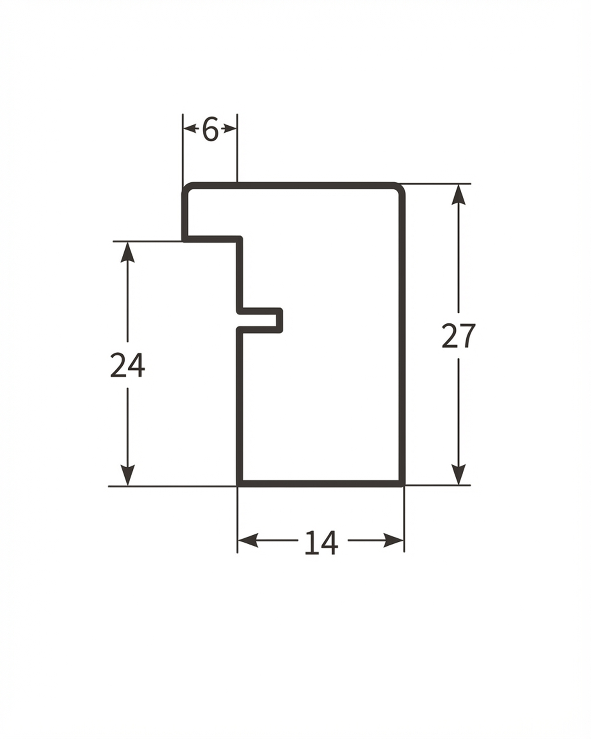 Bilderrahmen aus Massivholz – Natur, A4 (21×29,7 cm)
