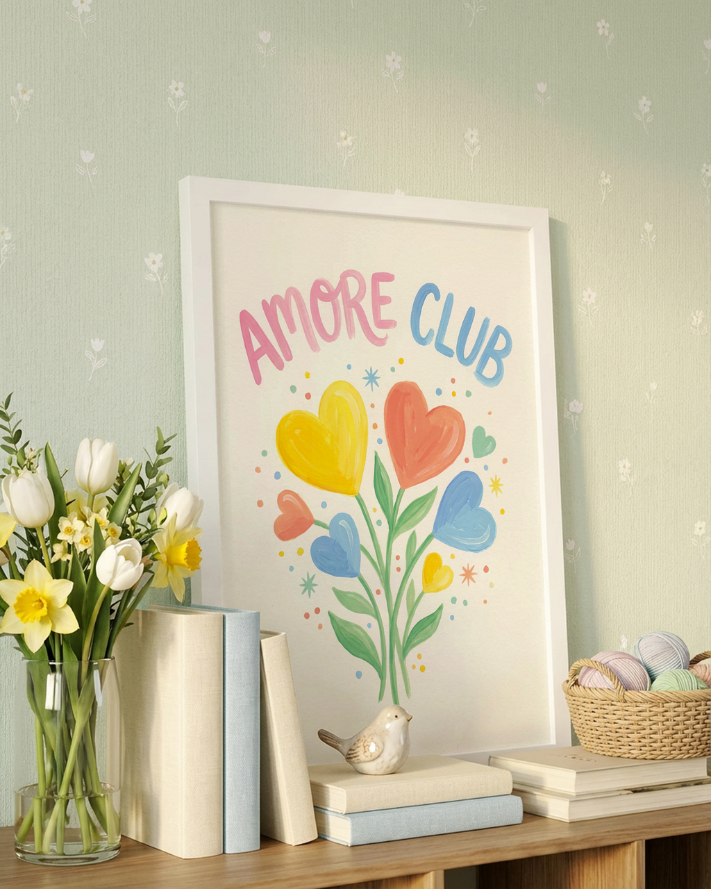 Amore Club Hearts Bouquet Poster