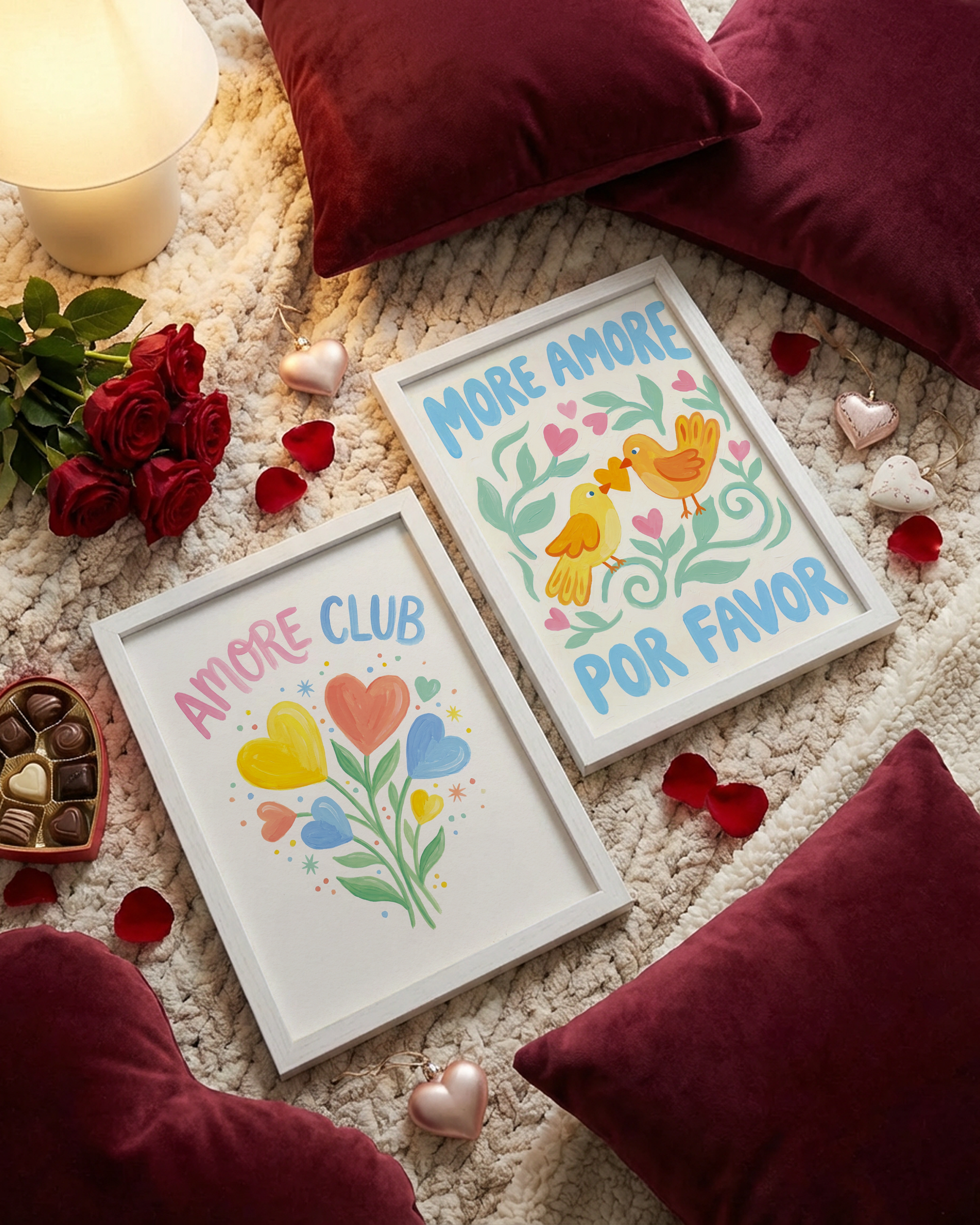 Amore Club Hearts Bouquet Poster