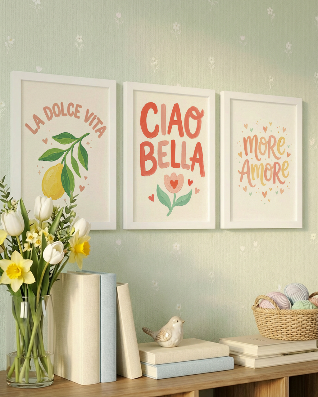 Ciao Bella Typografie Poster