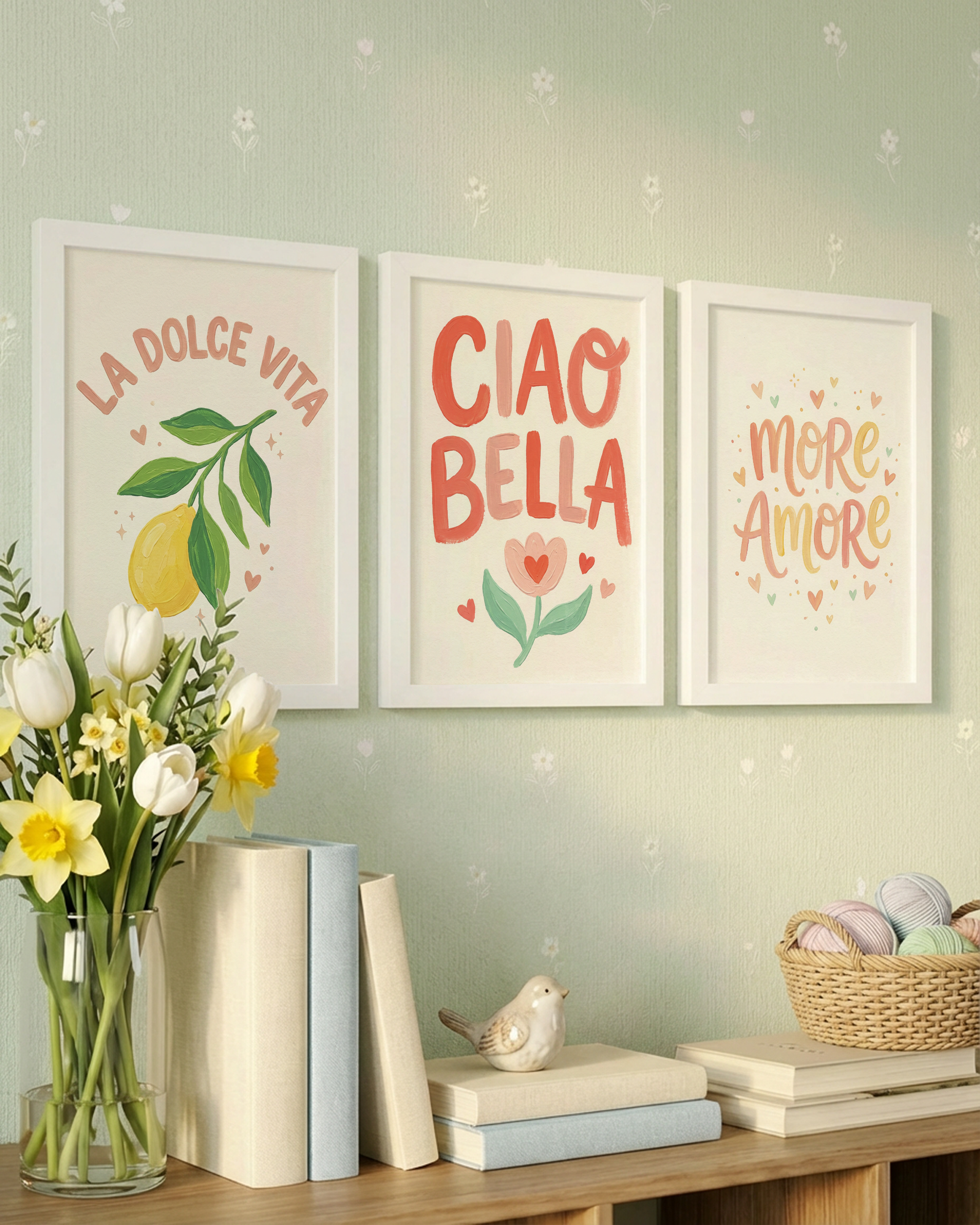 Ciao Bella Typografie Poster