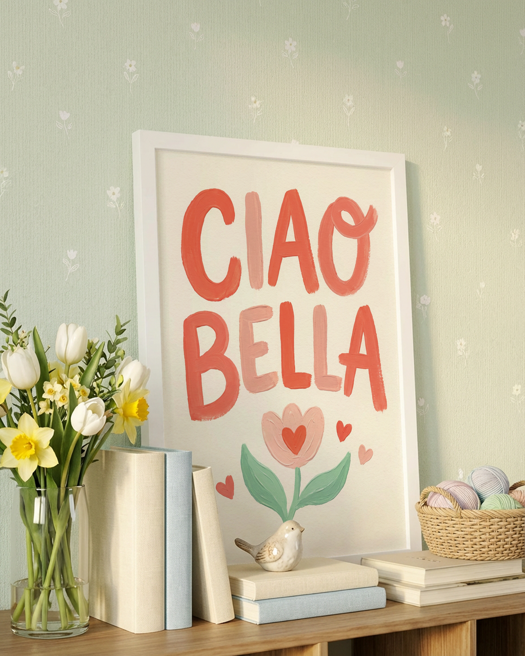 Ciao Bella Typografie Poster