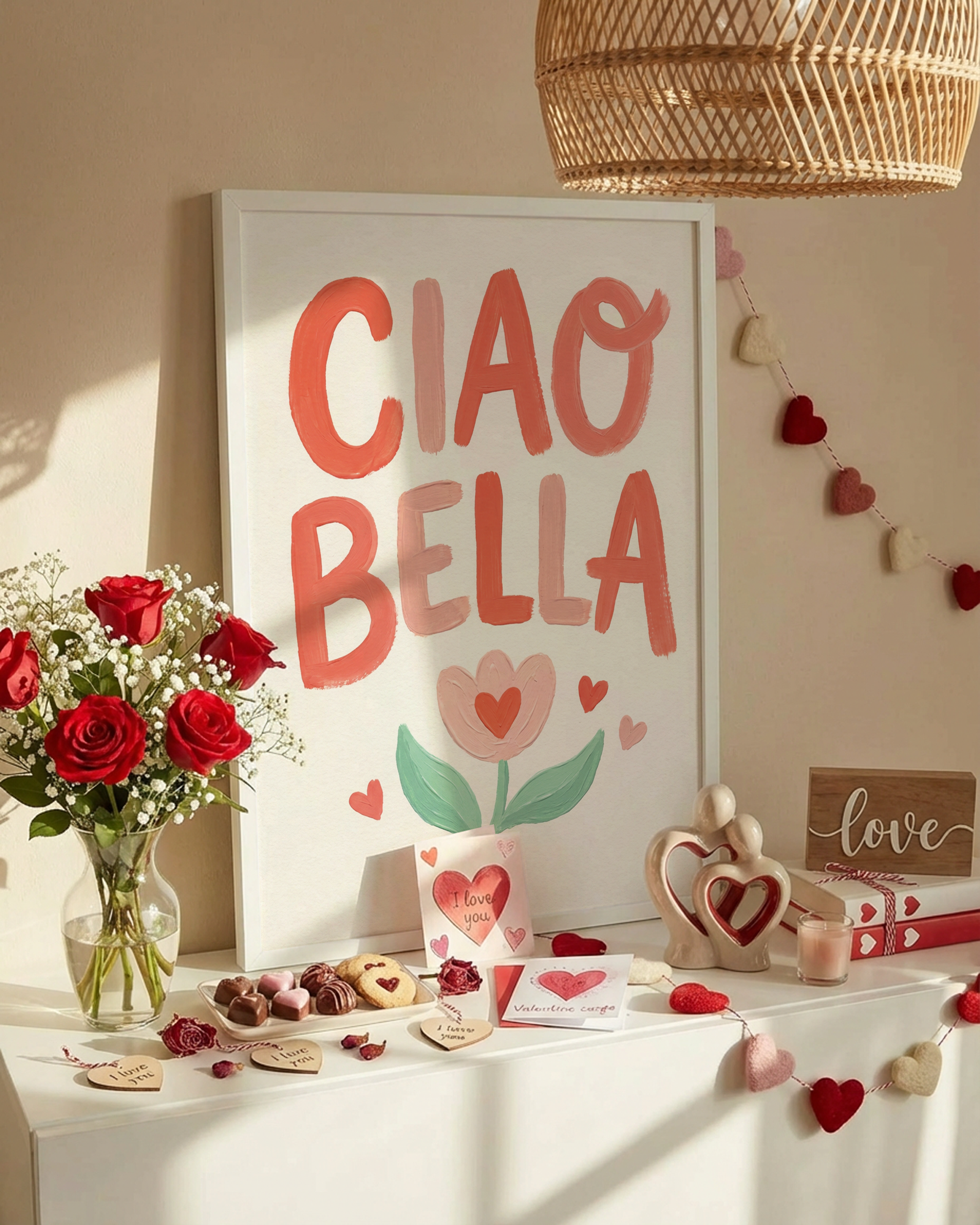 Ciao Bella Typografie Poster