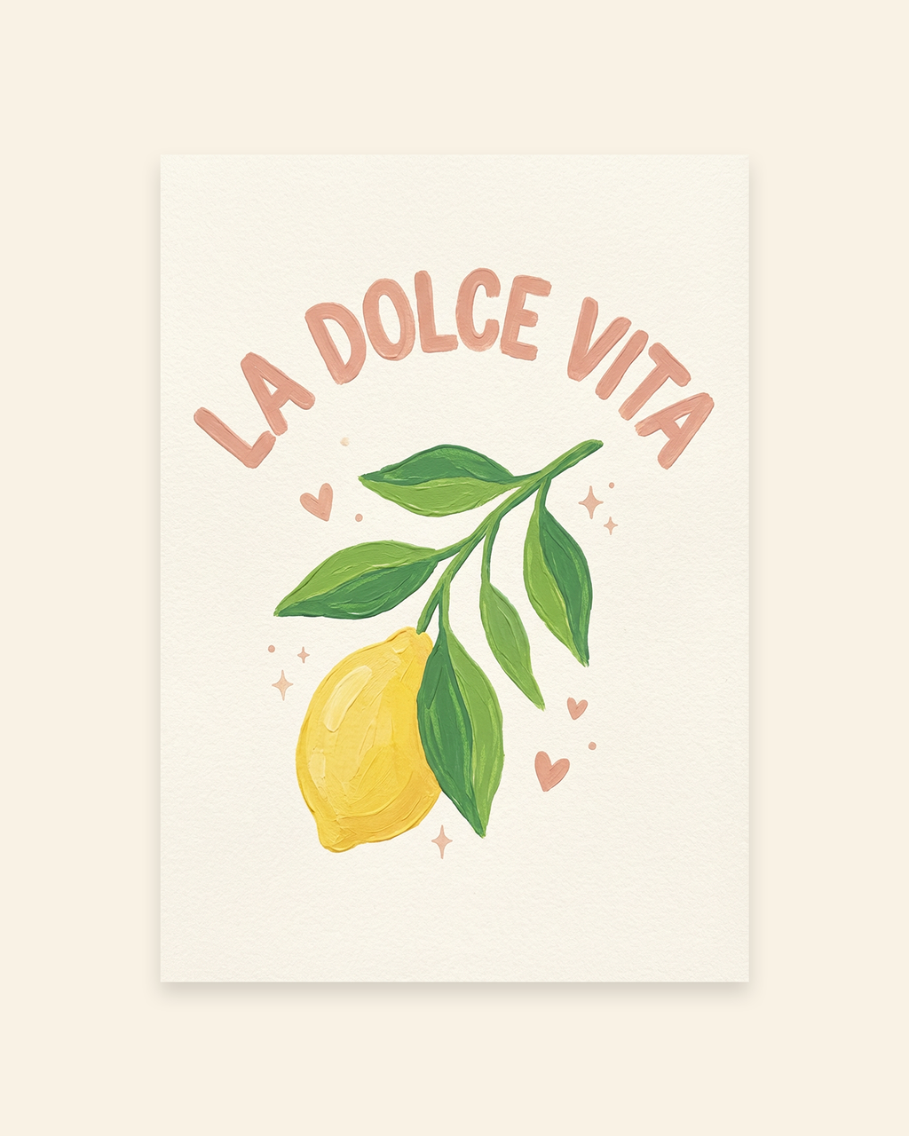 La Dolce Vita Zitrone Poster