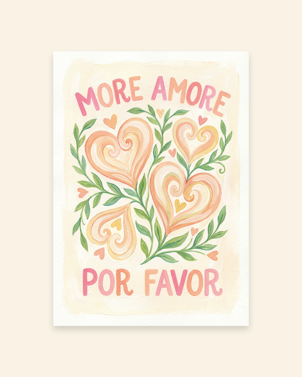 More Amore Por Favor Herzranken Poster