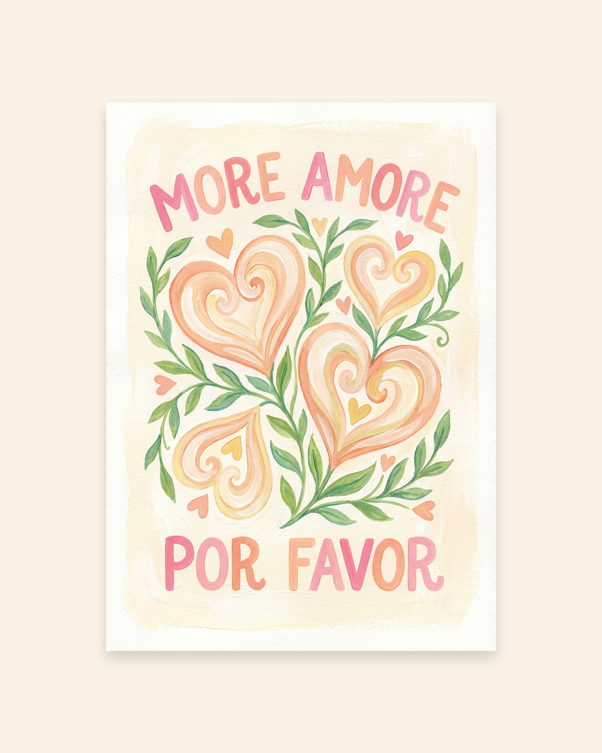 More Amore Por Favor Herzranken Poster