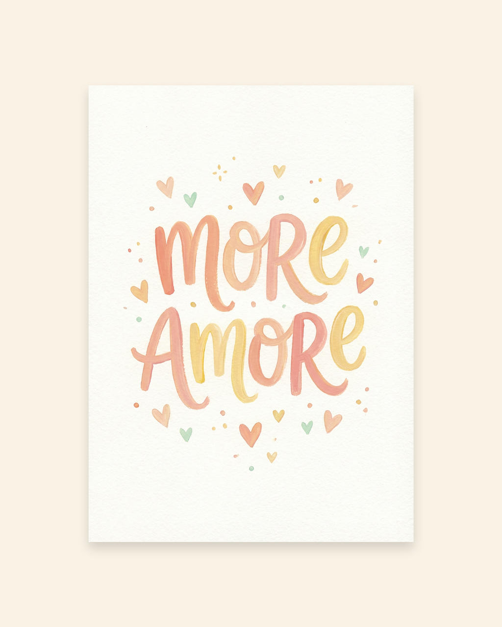 More Amore Typografie Poster