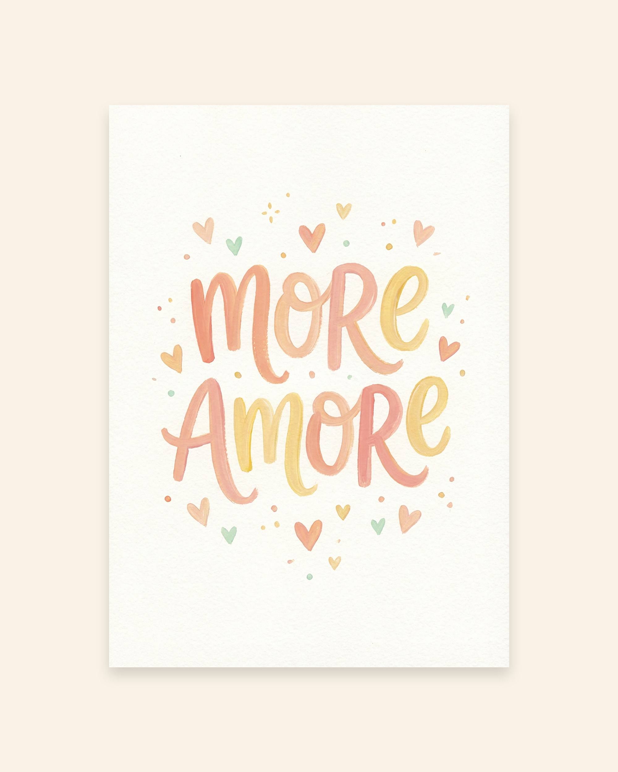 More Amore Typografie Poster