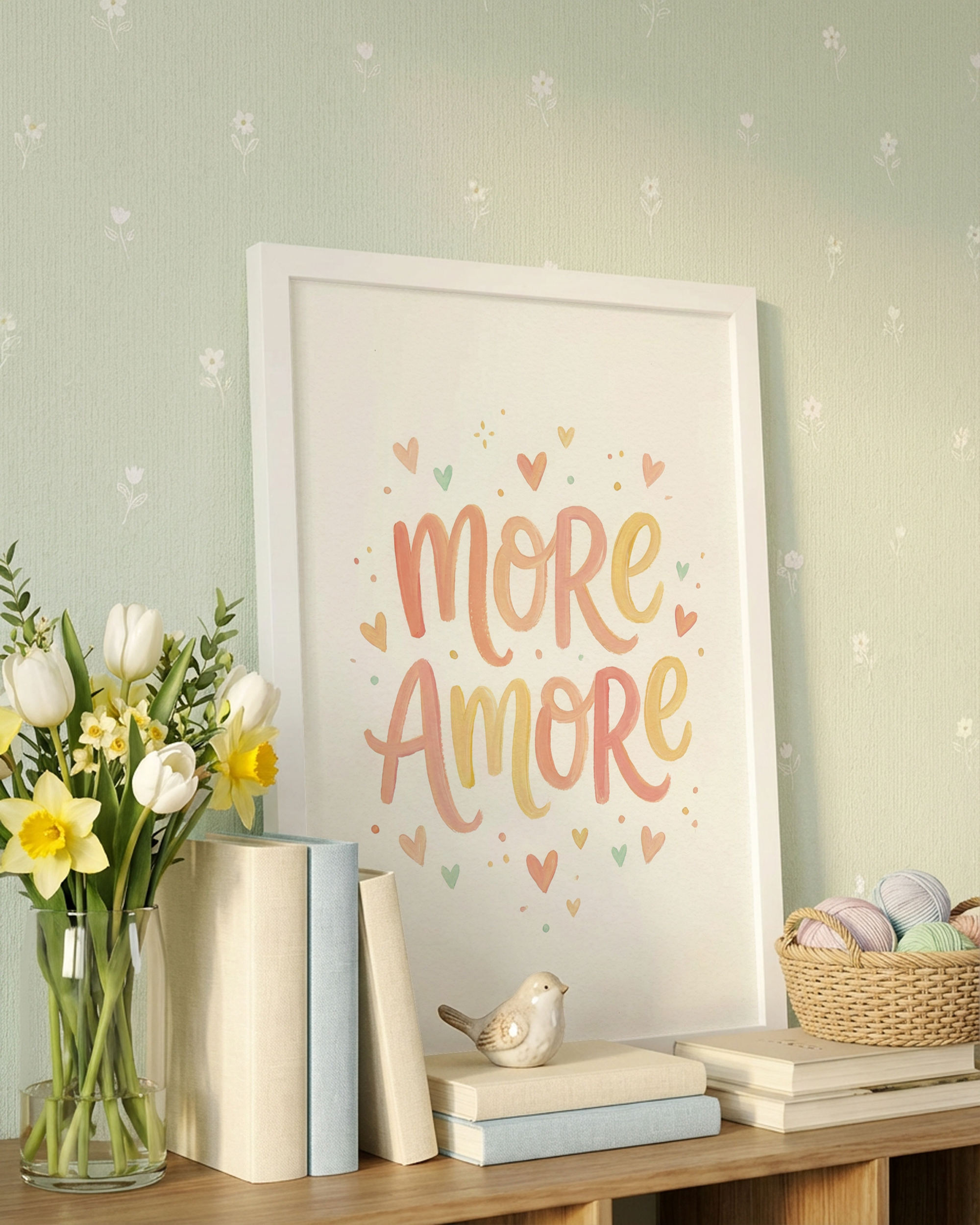 More Amore Typografie Poster
