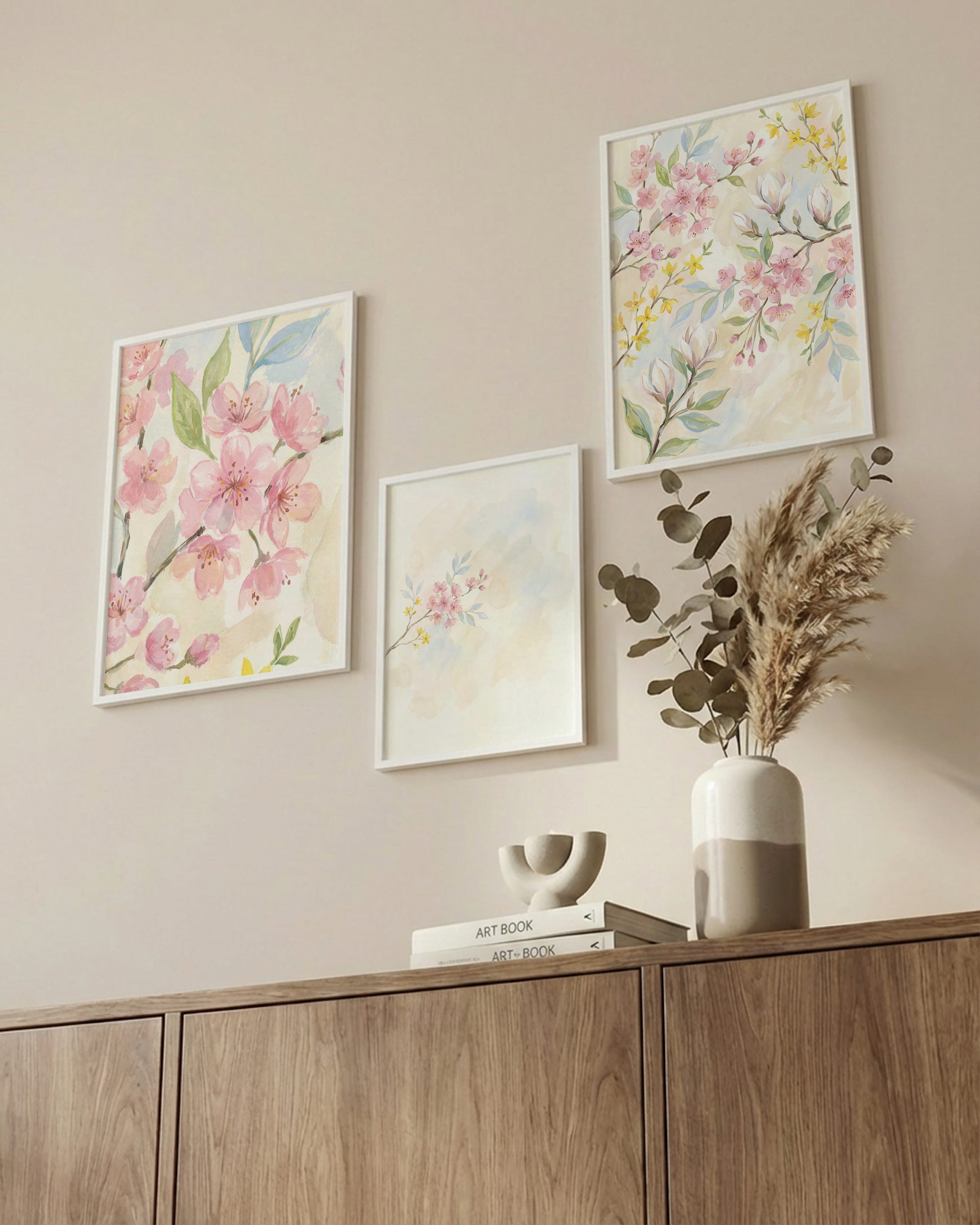 Bundle – Aquarell Frühlingsblüten (3er-Set Poster)