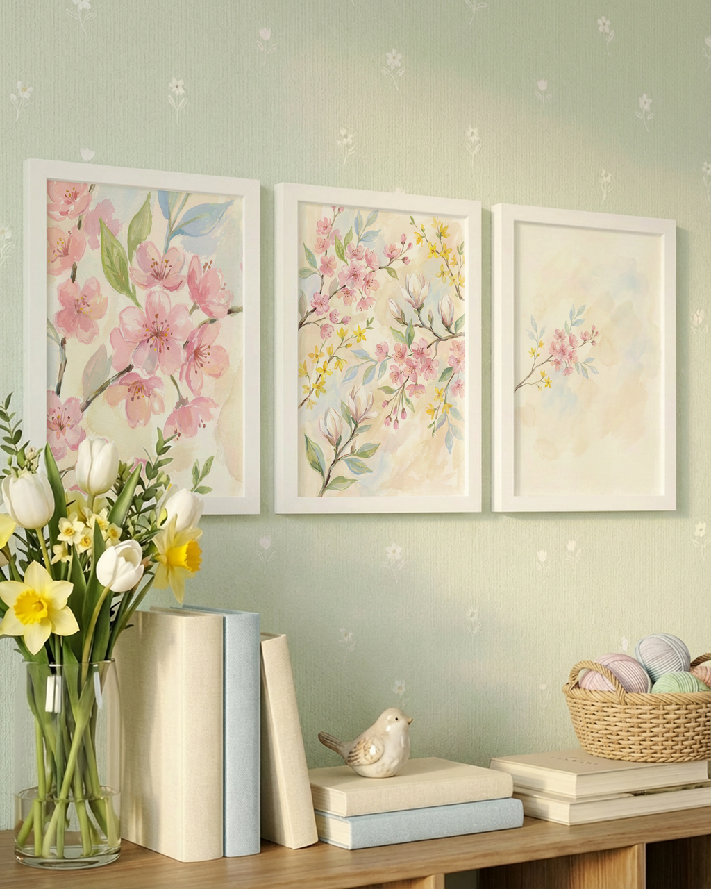 Frühlingsblüten Mix Poster