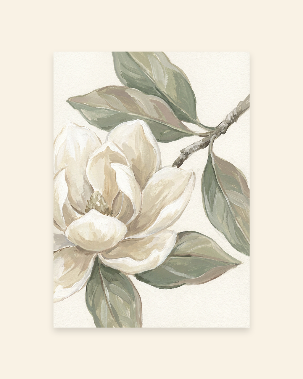 Bundle – Magnolie in Naturtönen (3er-Set Poster)