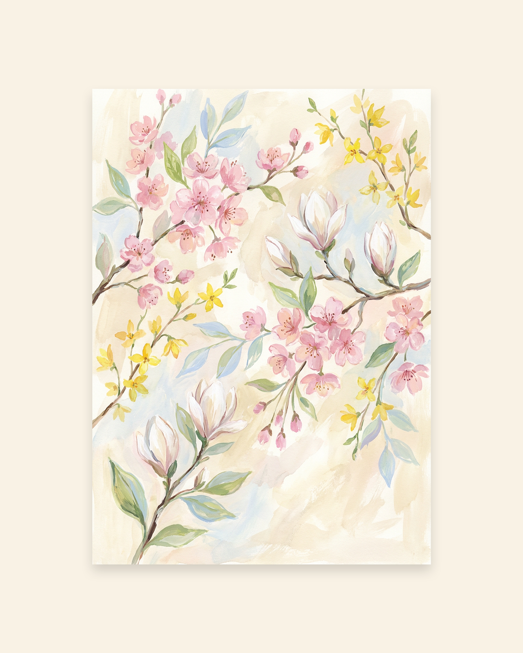 Frühlingsblüten Mix Poster