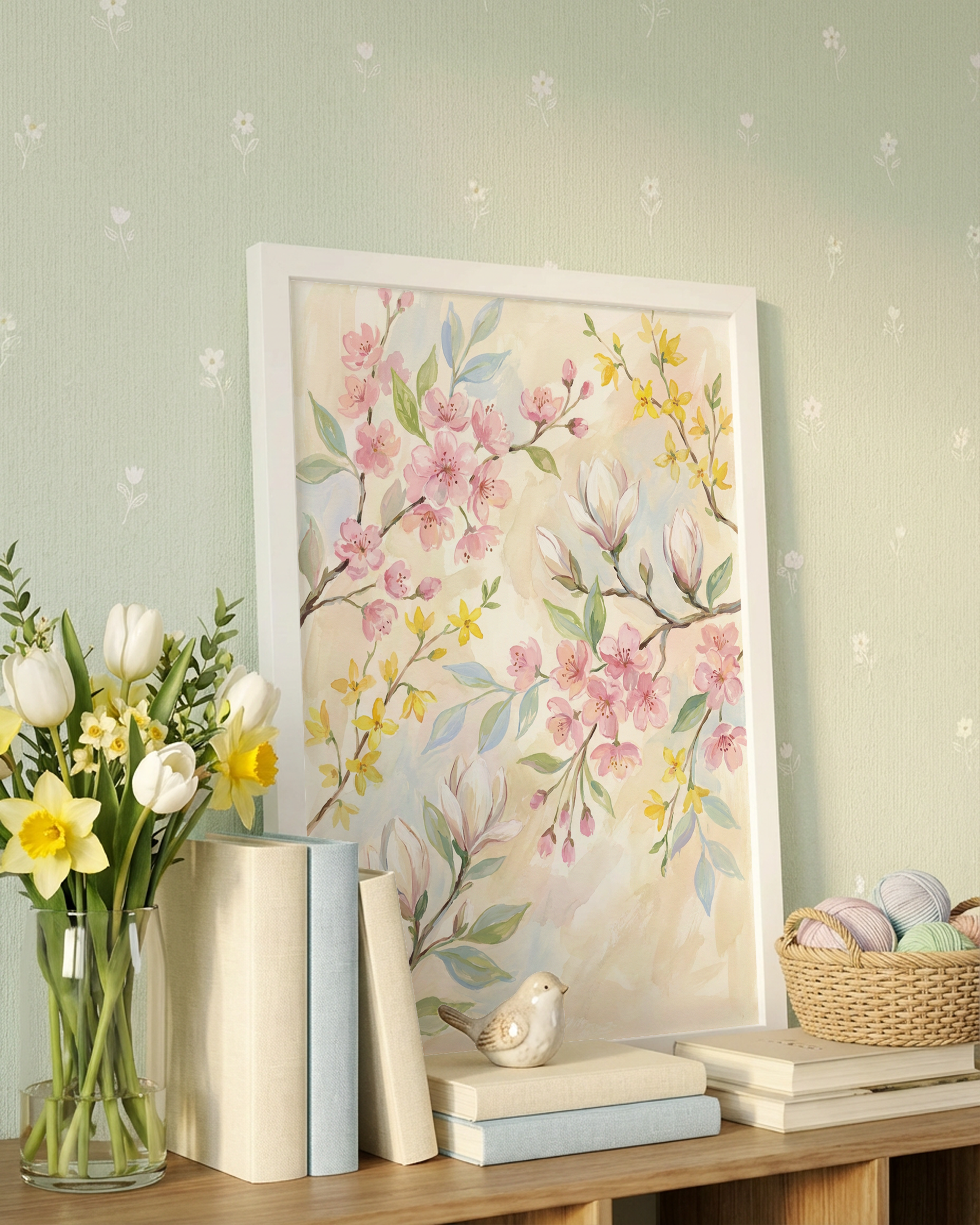 Frühlingsblüten Mix Poster