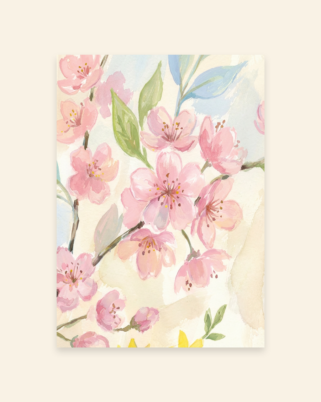 Bundle – Aquarell Frühlingsblüten (3er-Set Poster)