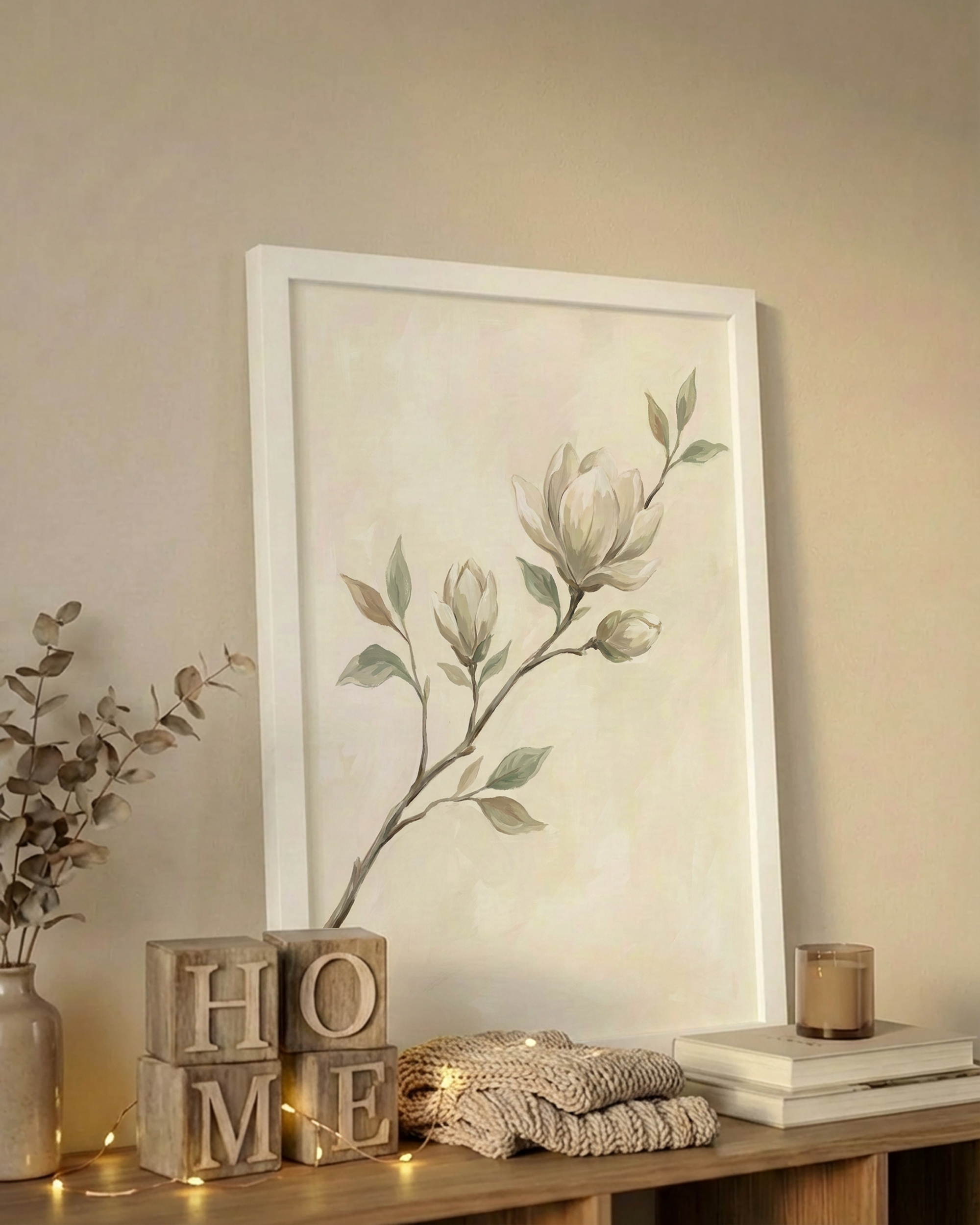 Zarter Magnolienzweig Poster